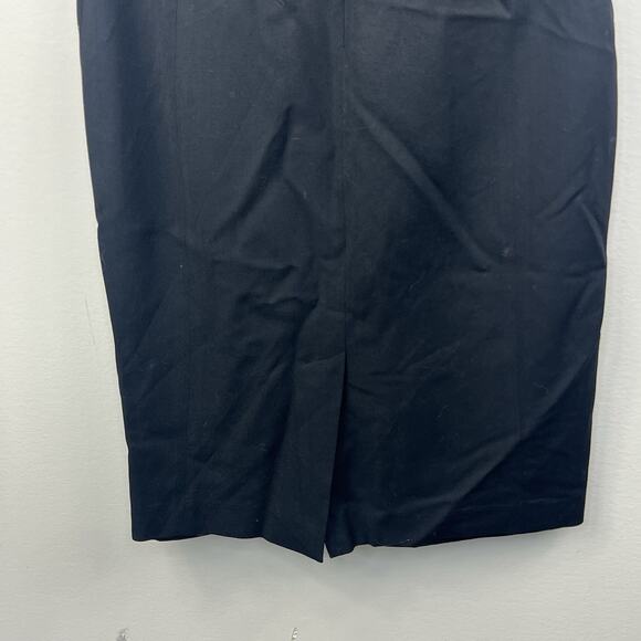 REISS Leena Black V-Neck Wool Blend Dress Size 4 Cap Sleeve Business - Picture 9 of 12